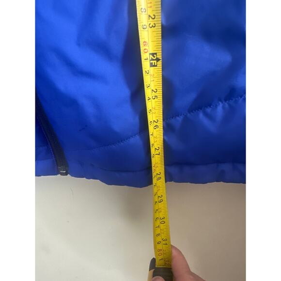 The North Face Men’ Royal Blue Long Sleeve Mock Neck Full-Zip Puffer Jacket M W - Picture 5 of 6